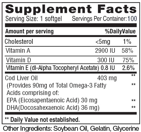 Cod Liver Oil Antioxidant Heart Health